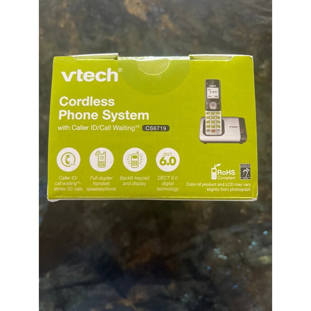 New in Box VTech CS6719 Cordless Phone System with Caller ID/Call Waiting - Picture 4 of 5